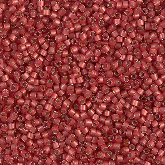 Delica 11/0 Beads - db2173 - Duracoat Silver Lined Light Watermelon 7.1g