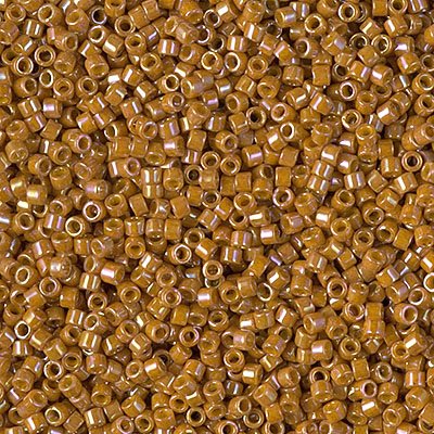 Delica 11/0 Beads - db2273 - Opaque Glazed Dark Yellow AB 5.2g