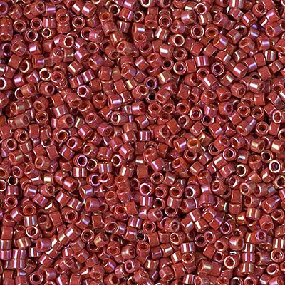Delica 11/0 Beads - db2275 - Opaque Glazed Red Cherry AB 5.2g