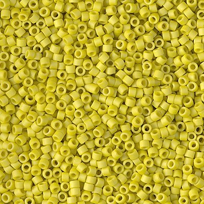 Delica 11/0 Beads - db2283 - Frosted Glazed Yellow Lemon Matte 5.2g