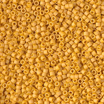 Delica 11/0 Beads - db2285 - Frosted Glazed Yellow Honey Matte 5.2g