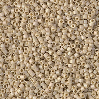 Delica 11/0 Beads - db2301 - Frosted Glazed Rainbow Pearl Matte AB 5.2g