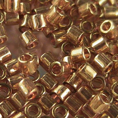 Delica 8/0 Beads - dbl0115 - Dark Topaz Gold Lustre 5.2g