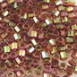 Delica 8/0 Hex-cut Beads - dblc0103 - Dark Topaz Rainbow Gold Lustre 5.2g