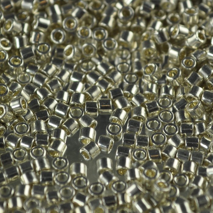 Delica 10/0 Beads - dbm0035 - Galvanized Silver 5.2g