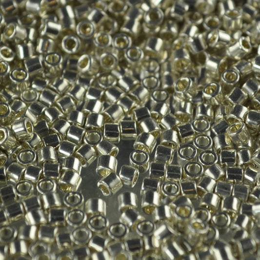 Delica 10/0 Beads - dbm0035 - Galvanized Silver 5.2g