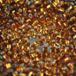 Delica 10/0 Beads - dbm0144 - Silver Lined Dark Topaz 7.2g