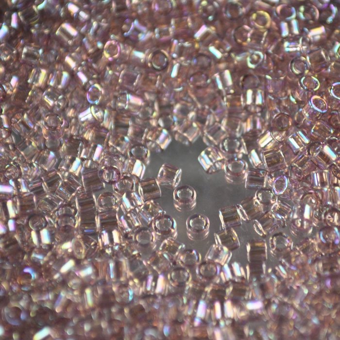Delica 10/0 Beads - dbm0173 - Transparent Smokey Amethyst AB 7.5g