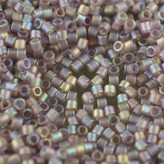 Delica 10/0 Beads - dbm0857 - Matte Smokey Amethyst AB 7.2g