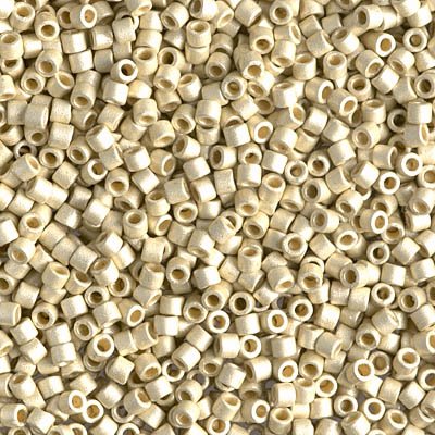 Delica 10/0 Beads - dbm1831F - Duracoat Matte Galvanized Silver 7.5g