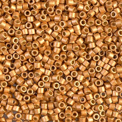 Delica 10/0 Beads - dbm1833F - Duracoat Matte Galvanized Yellow Gold 7.5g