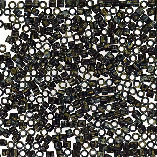 Delica 10/0 Beads - dbm2261 - Matte Smoky Black Picasso 7.2g