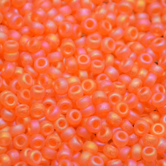 Miyuki Seed Beads 11/0 - mb11-0138FR - Matte Transparent Orange AB 10g