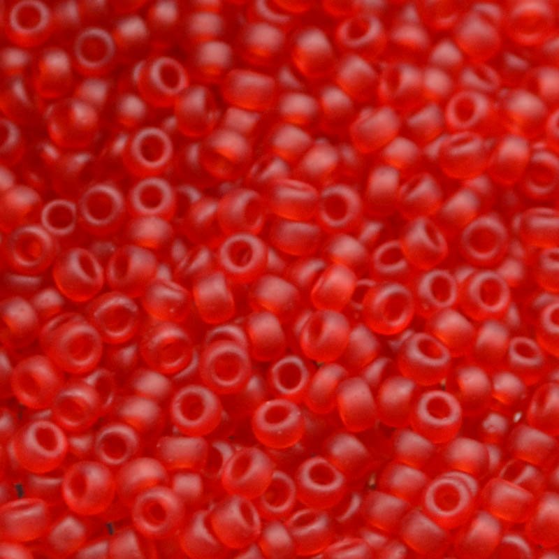 Miyuki Seed Beads 11/0 - mb11-0141F - Matte Transparent Ruby 10g