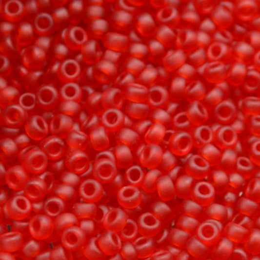 Miyuki Seed Beads 11/0 - mb11-0141F - Matte Transparent Ruby 10g