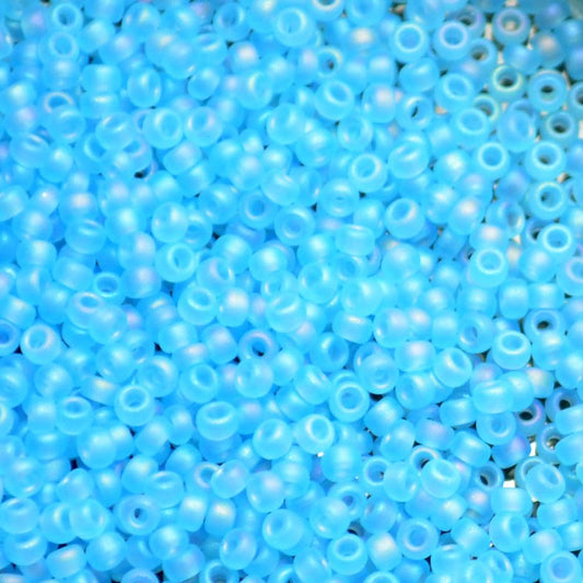 Miyuki Seed Beads 11/0 - mb11-0148FR - Matte Transparent Aqua AB 10g