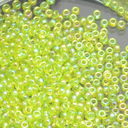 Miyuki Seed Beads 11/0 - mb11-0258 - Transparent Chartreuse AB 10g