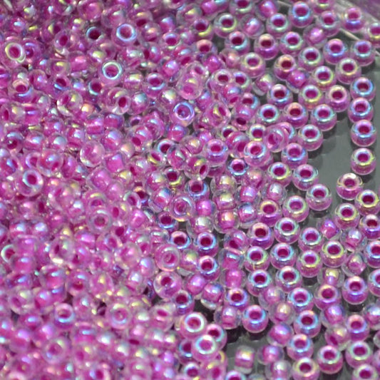 Miyuki Seed Beads 11/0 - mb11-0264 - Raspberry Lined Crystal AB 10g