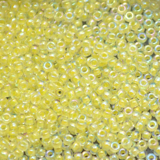Miyuki Seed Beads 11/0 - mb11-0273 - Light Yellow Lined Crystal AB 10g