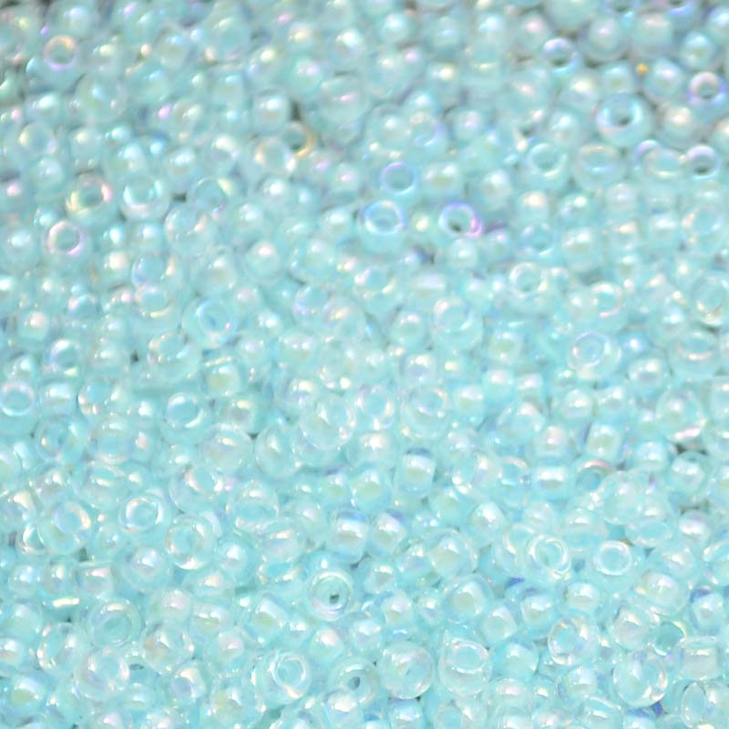 Miyuki Seed Beads 11/0 - mb11-0278 - Aqua Lined Crystal AB 22g