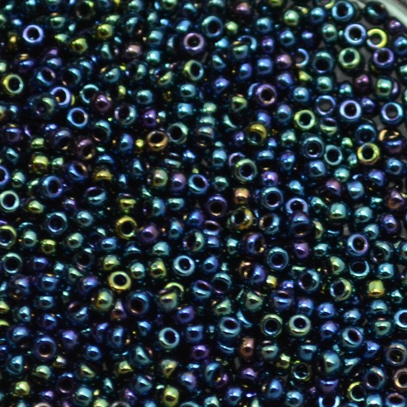Miyuki Seed Beads 11/0 - mb11-0452 - Metallic Dark Blue Iris 10g