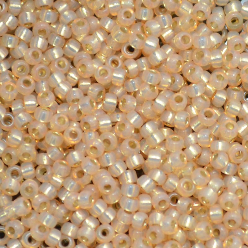 Miyuki Seed Beads 11/0 - mb11-0552 - Dyed Light Apricot Silver Lined Alabaster 2