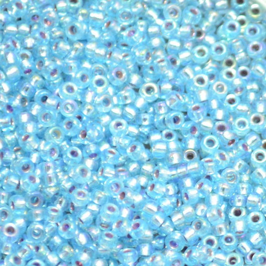 Miyuki Seed Beads 11/0 - mb11-1018 - Silver Lined Aqua AB 10g