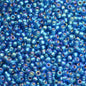 Miyuki Seed Beads 11/0 - mb11-1025 - Silver Lined Capri Blue AB 10g