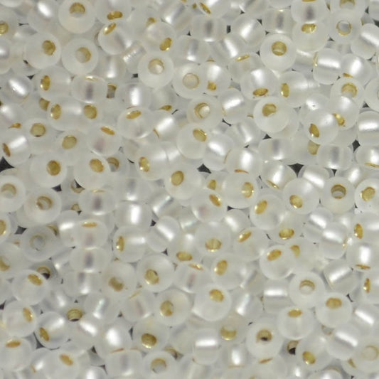 Miyuki Seed Beads 11/0 - mb11-1901 - Semifrosted Silver Lined Crystal 10g