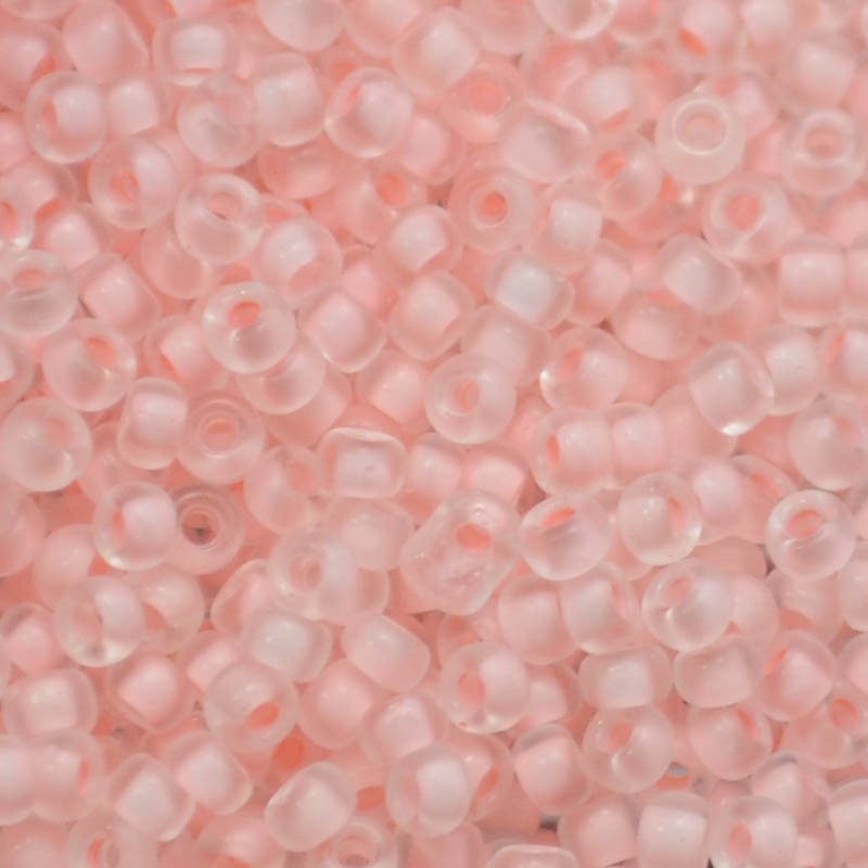 Miyuki Seed Beads 11/0 - mb11-1934 - Semifrosted Baby Pink Lined Crystal 10g