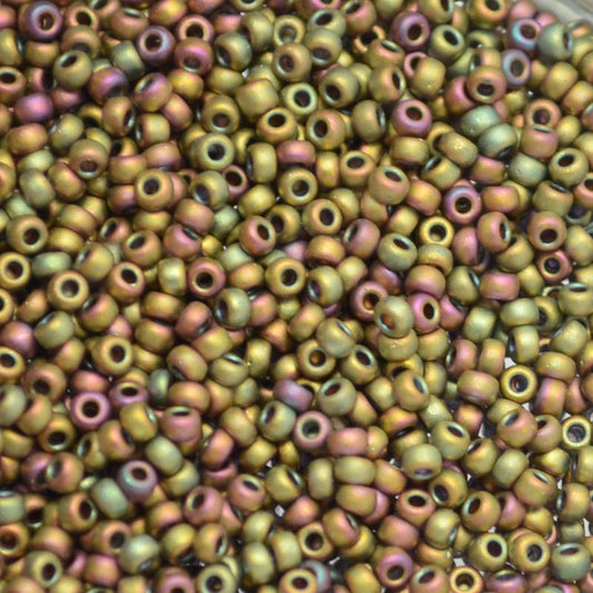 Miyuki Seed Beads 11/0 - mb11-2035 - Matte Metallic Khaki Iris 10g