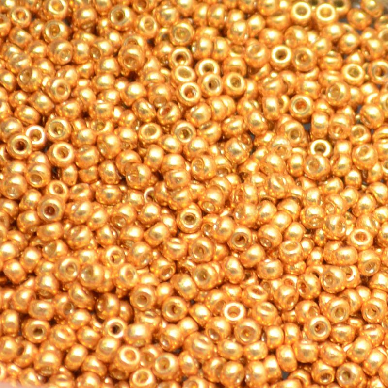 Miyuki Seed Beads 11/0 - mb11-4203 - Galvanized Yellow Gold [Duracoat] 10g