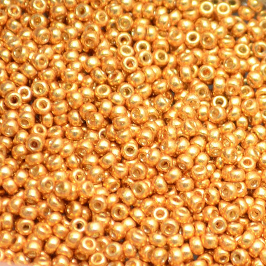 Miyuki Seed Beads 11/0 - mb11-4203 - Galvanized Yellow Gold [Duracoat] 10g