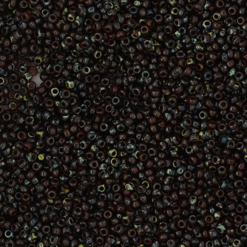 Miyuki Seed Beads 11/0 - mb11-4503 - Flame Red Picasso 10g