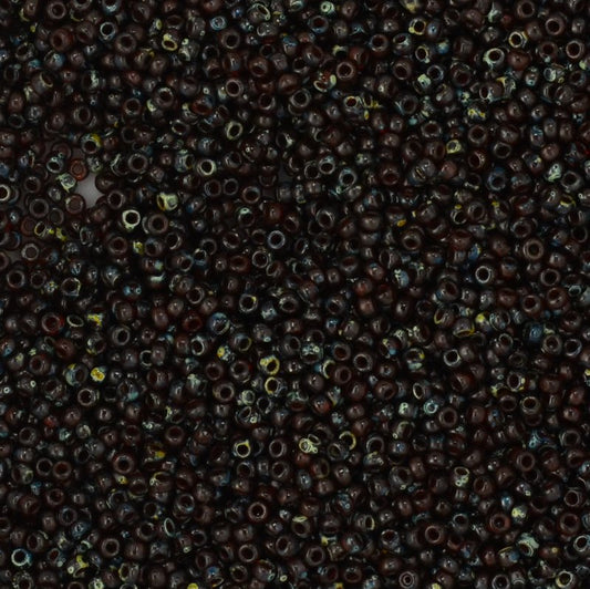 Miyuki Seed Beads 11/0 - mb11-4503 - Flame Red Picasso 10g