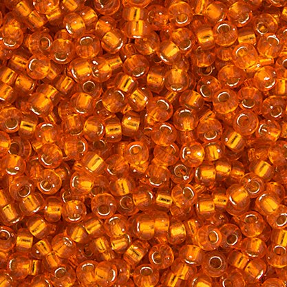 Miyuki Seed Beads 15/0 mb15-0008 - Silver Lined Orange