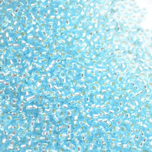 Miyuki Seed Beads 15/0 mb15-0018 - Silver Lined Aqua