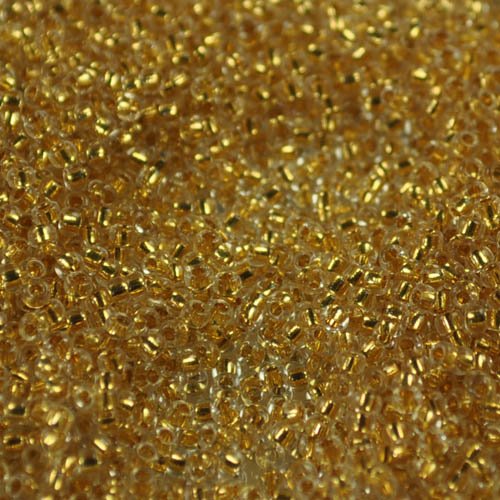 Miyuki Seed Beads 15/0 mb15-0195 - 24 Kt Gold Lined Crystal