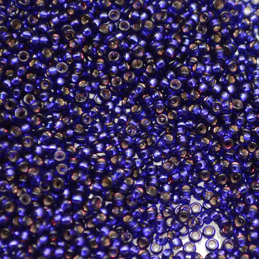 Miyuki Seed Beads 15/0 mb15-1426 - Dyed Silver Lined Dark Purple