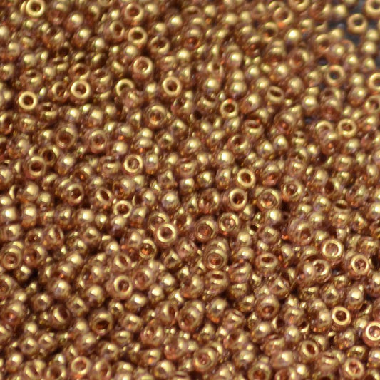 Miyuki Seed Beads 15/0 mb15-1882 - Dark Topaz Gold Lustre