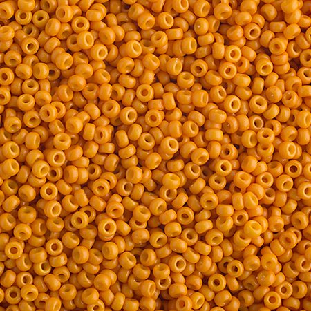Miyuki Seed Beads 15/0 mb15-4454 - Cheddar Orange Opaque [Duracoat]