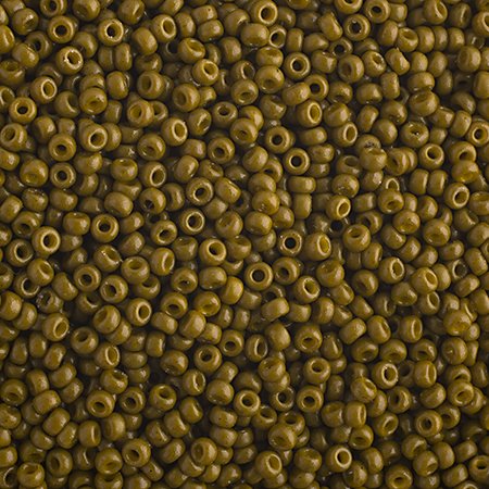 Miyuki Seed Beads 15/0 mb15-4491 - Green Olive Opaque [Duracoat]