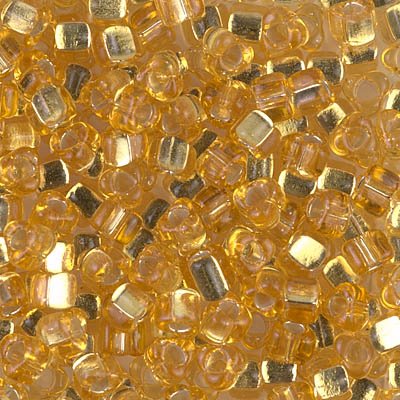 Miyuki Triangles - 5/0 - Silver Lined Gold