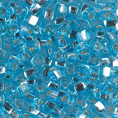 Miyuki Triangles - 5/0 - Silver-Lined Aqua