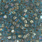 Miyuki Triangles - 5/0 - Sparkle Light Bronze Lined Aqua Lustre