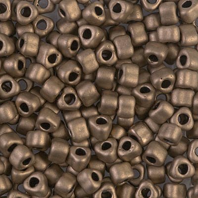 Miyuki Triangles - 5/0 - Matte Metallic Dark Bronze