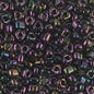 Miyuki Triangles - 5/0 - Metallic Dark Plum Iris
