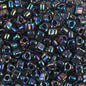 Miyuki Triangles - 5/0 - Metallic Variegated Blue Iris