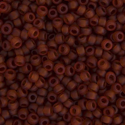 Miyuki Seed Beads 6/0 mb6-0134F - Matte Dark Topaz Transparent