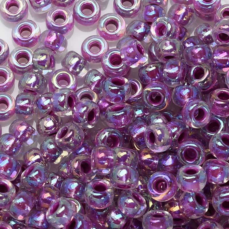 Miyuki Seed Beads 6/0 mb6-0264 - Magenta AB Lined [Dyed]